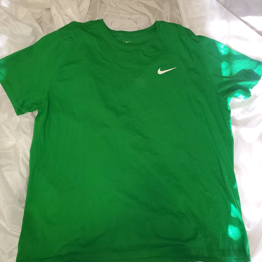 Nike Emerald Green Tee with White Logo